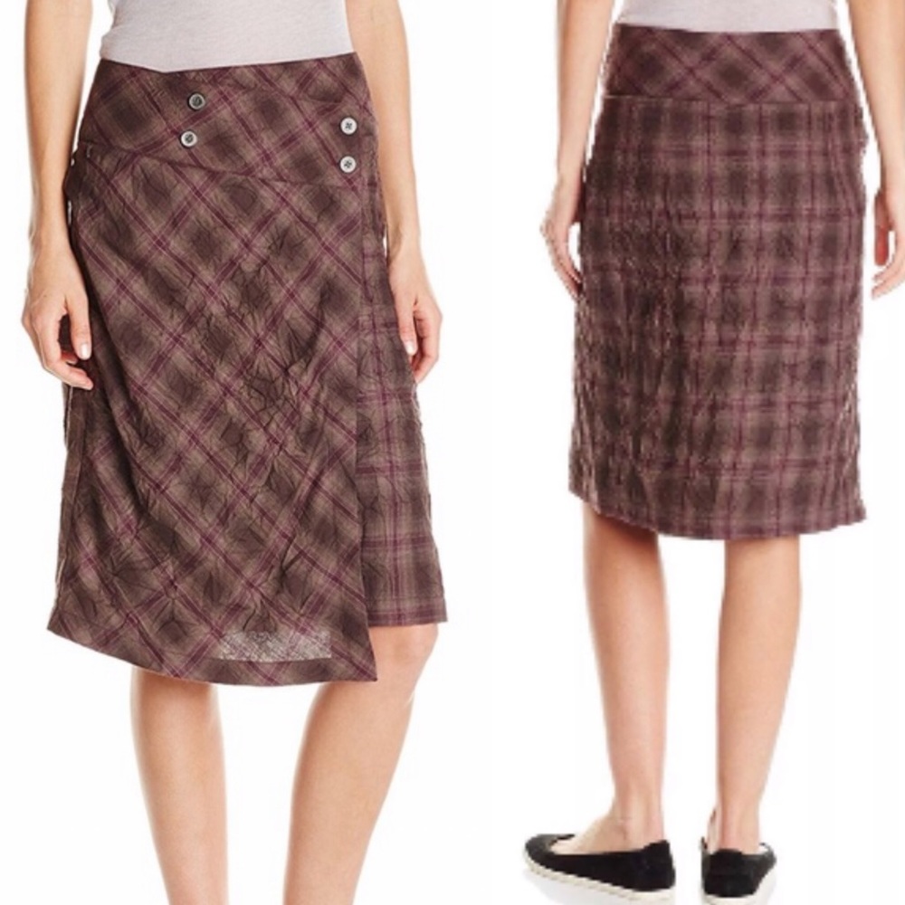 Royal Robbins ‘Blackberry’ crimped flannel skirt - Picture 4 of 16
